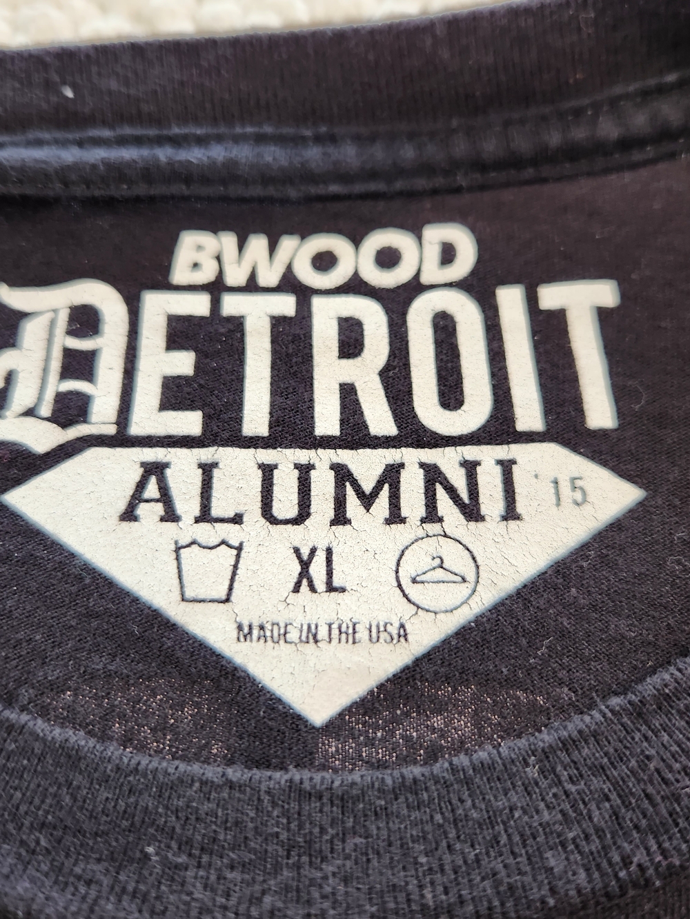 BWood Detroit Alumni 2015 XL Black T-Shirt Detroit Royalty Portraits - Picture 5 of 6
